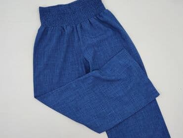 jeansy plus size wysoki stan: Spodnie materiałowe damskie, M — 1