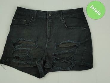 czarne krótkie spodenki z dziurami: Szorty damskie, rozmiar M — 2