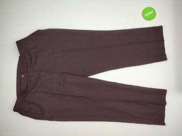 spodnie woskowane brązowe reserved: Material trousers for women, size XS (EU 34) — 2