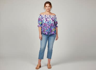 bluzka hawajska damska: Bluzka damska, rozmiar 2XL — 6