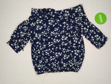 niebieskie sukienki plus size: Women's blouse, size M (EU 38) — 3
