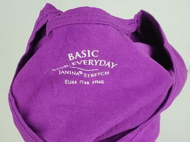 czarne t shirty damskie w serek: Janina, T-shirt damski, rozmiar 2XL — 4