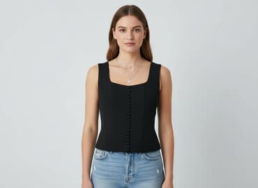 bluzki wyszczuplające sylwetkę: NEXT Petite, Top damski, rozmiar S — 7