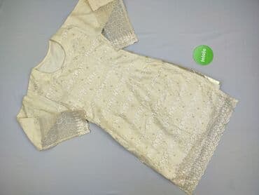 eleganckie spodnie z tuniką na wesele: Sukienka damska, rozmiar S — 3