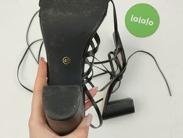 czerwone sandały na słupku ccc: Sandały damskie, rozmiar 40 — 7