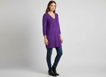 bluzki z golfem: Tunika damska, rozmiar M — 6