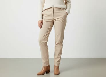 spodnica z eko skóry reserved: Spodnie materiałowe damskie, rozmiar 2XL — 6