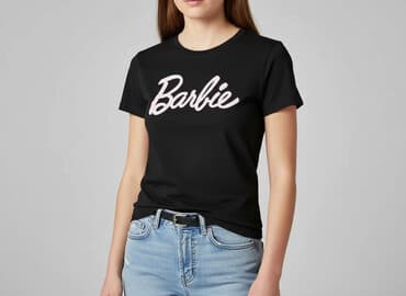 t shirty barbie zara: Barbie, T-shirt damski, rozmiar S — 1