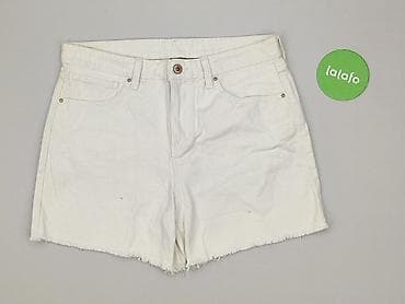 biale jeansy: Esmara, Szorty damskie, rozmiar L — 2