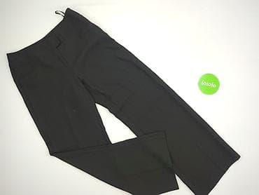 czarne cargo pull and bear: Papaya, Spodnie materiałowe damskie, rozmiar M — 2