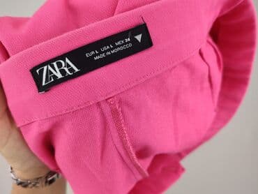 czerwone spodnie z wysokim stanem zara: Zara, Брюки жіночі, розмір L — 5