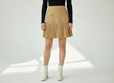 spódnice z eko skóry plus size: Spódnica damska, rozmiar S — 1