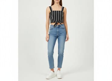 bluzki basic w paski: Women`s top, size S — 1