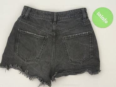 krótkie spodenki z wysokim stanem jeansowe: Szorty damskie, rozmiar S — 4