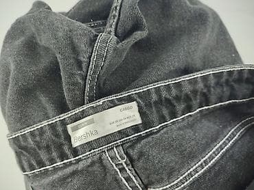 jeans mango straight: Bershka, Spodnie cargo damskie, rozmiar M — 5