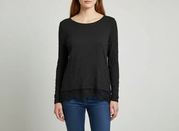 bluzki czarne hm: H&M, Bluzka damska, rozmiar M — 1