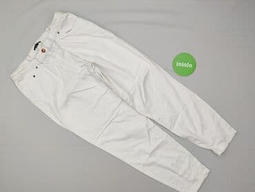 spodnie woskowane białe: H&M, Spodnie materiałowe damskie, rozmiar M — 2