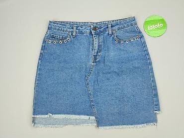 high waisted jeans: Spódnica damska, rozmiar L — 2