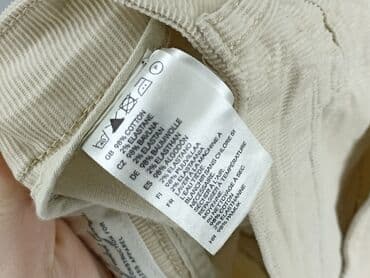jeansy straight stradivarius: H&M, Material trousers for women, size S (EU 36) — 4