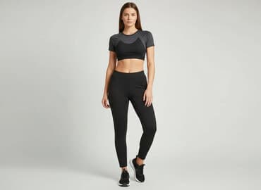 legginsy bawełniane z wysokim stanem: Leggings Sports for women, size S — 1