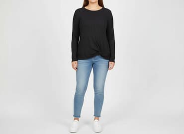 sweter piórkowy na drutach: F&F, Bluzka damska, rozmiar XL — 6