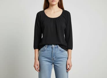 bluzki basic czarne: Bluzka damska, M — 7