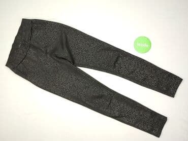 woskowane legginsy z wysokim stanem: Material trousers for women, size M (EU 38) — 2