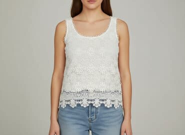 bluzka siateczka z cyrkoniami stradivarius: Bluzka damska, rozmiar S — 1