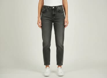 sinsay dżinsy z wysokim stanem: Jeansy damskie, rozmiar S — 1