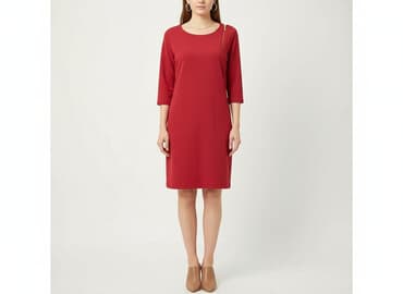 czerwone długie sukienki: La Pia, Sukienka damska, rozmiar L — 7