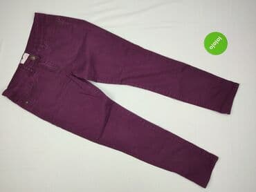 fioletowe jeansy damskie: Spodnie materiałowe damskie, rozmiar M — 2