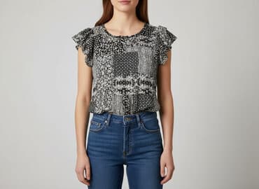 bluzki emo: Flame, Bluzka damska, rozmiar XS — 7