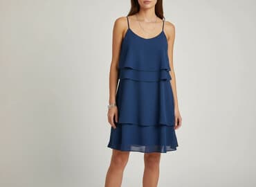 stradivarius niebieska sukienka: Vila, Sukienka damska, rozmiar M — 6