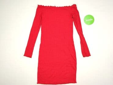 czerwona obcisła sukienka h: H&M, Women`s dress, size S (EU 36) — 3