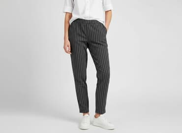 buty ze wstążką: PULL&BEAR, Spodnie materiałowe damskie, rozmiar L — 7