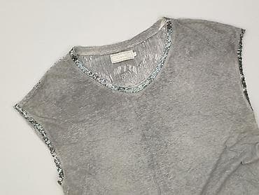 mesh top: Cream, Top damski, rozmiar S — 1