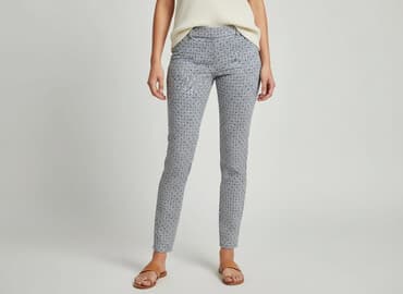 spodnie push up: Material trousers for women, size S — 5