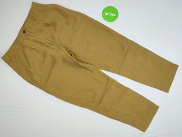 Women: Reserved, Material trousers for women, size L (EU 40) — 2