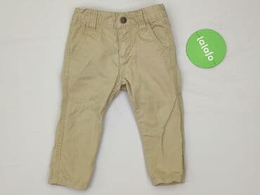 stradivarius spodnie biale: Baby material trousers, 9-12 months, 74-80 cm, condition - Very good — 2