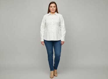 koszula tunika damska: White, Koszula damska, rozmiar 2XL — 6