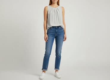 t shirt pod marynarkę: Bluzka damska, rozmiar L — 6