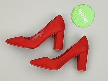 ecco flash 38: Czerwone czółenka na słupku Seastar - Damskie, rozmiar 38 (oznaczenie — 2