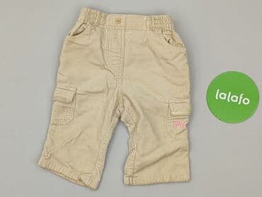 woskowane spodnie czarne: Baby material trousers, 3-6 months, 62-68 cm, George, condition - Good — 2