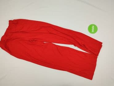 obcisła sukienka czerwona: Material trousers for women, S — 3