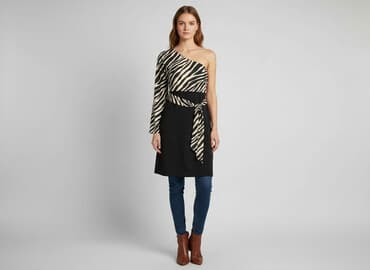 zara sukienka zebra: Zebra, Sukienka damska, rozmiar M — 1