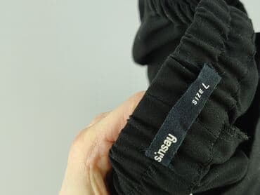 Women: Sinsay, Material trousers for women, L — 4
