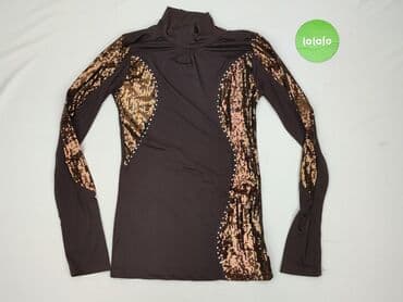 srebrne bolerko do sukienki: Bluzka damska, S — 2