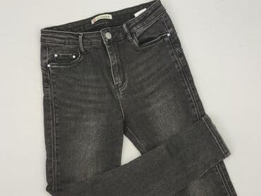 srebrne legginsy: M.Sara, Jeansy damskie, S — 1