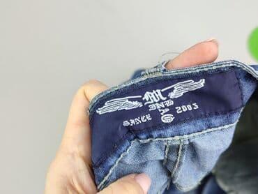 spodnie dżinsowe szerokie: Used Jeans, Spodnie 3/4 dla mężczyzn, rozmiar XL — 5