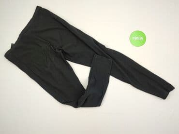 zara woskowane spodnie: H&M, Material trousers for women, size S (EU 36) — 3
